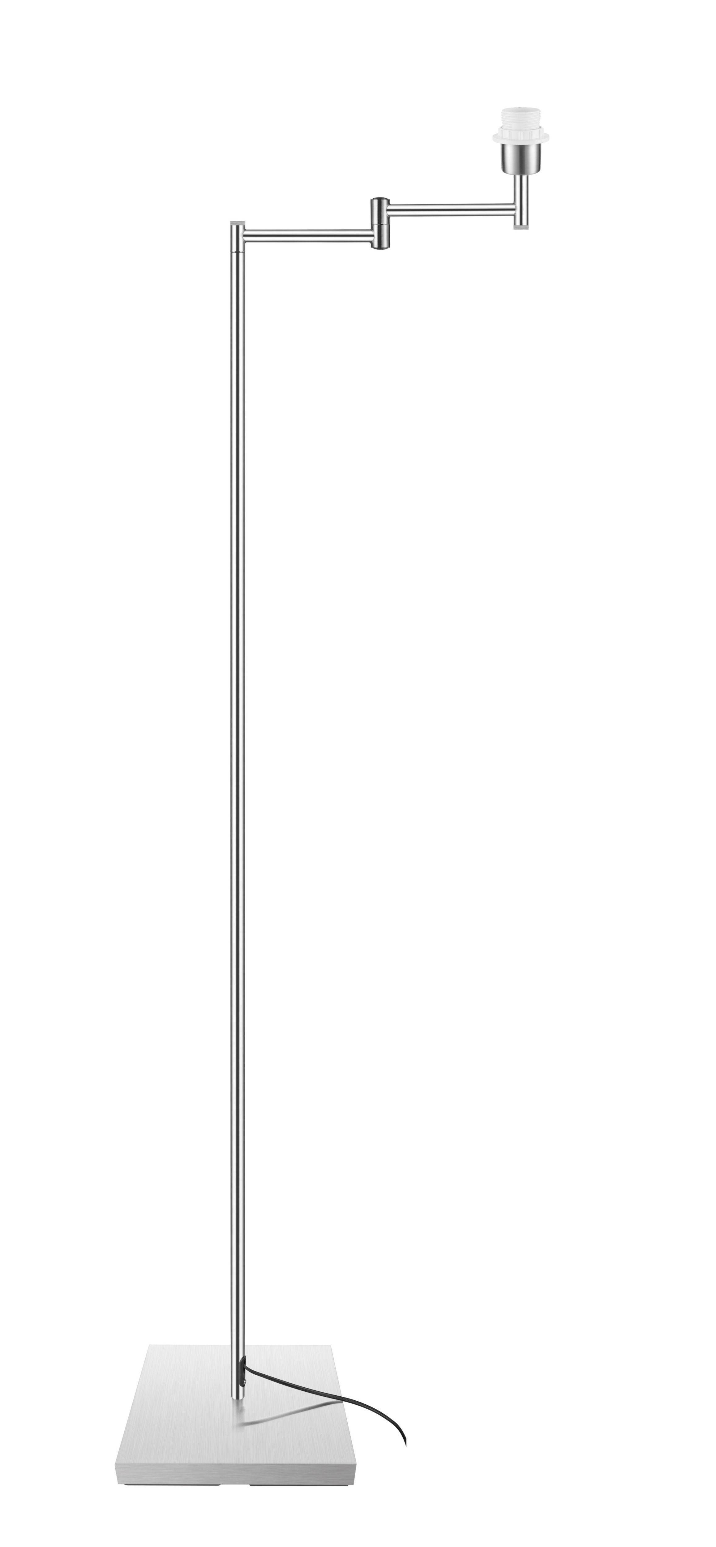 GoodHome Jabisen Brushed Chrome effect Floor lamp base