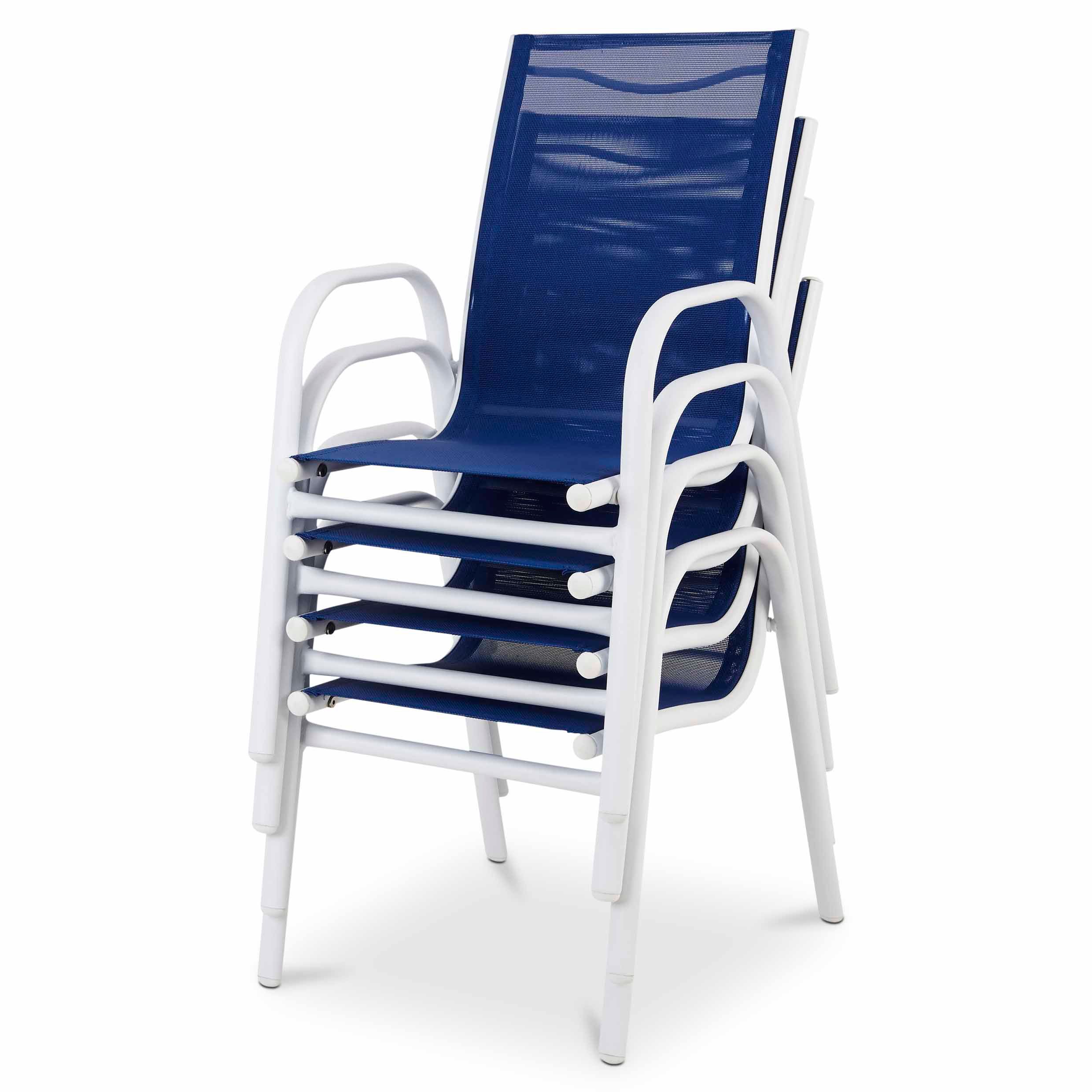 GoodHome Janeiro Metal Blue White Kids Armchair DIY at B Q