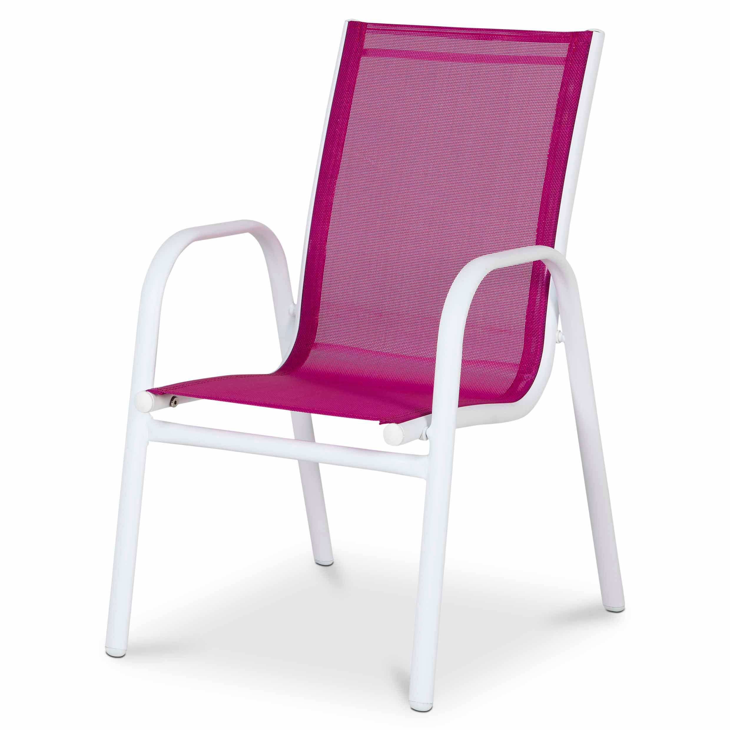 GoodHome Janeiro Metal Pink White Kids Armchair DIY at B Q