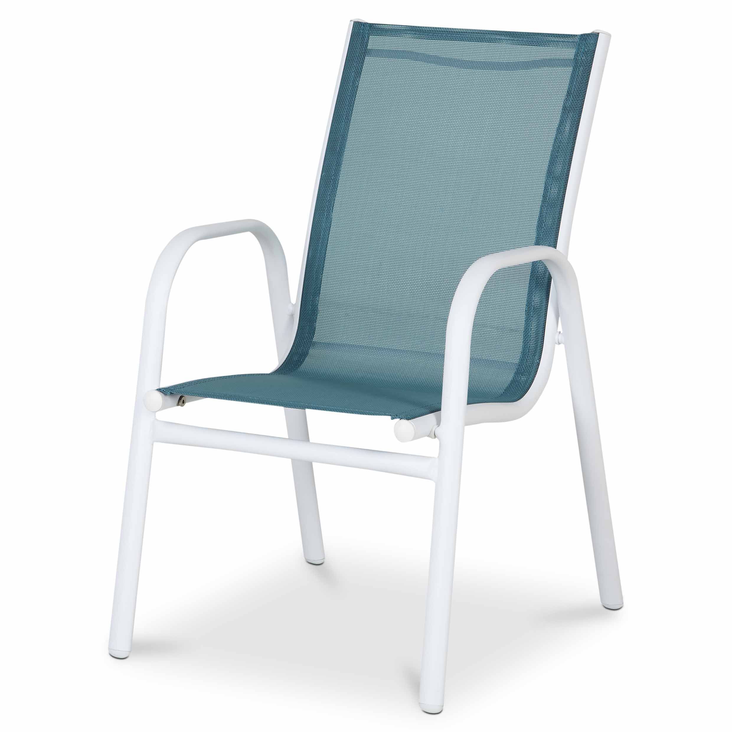 GoodHome Janeiro Metal Turquoise & White Kids Armchair DIY at B&Q