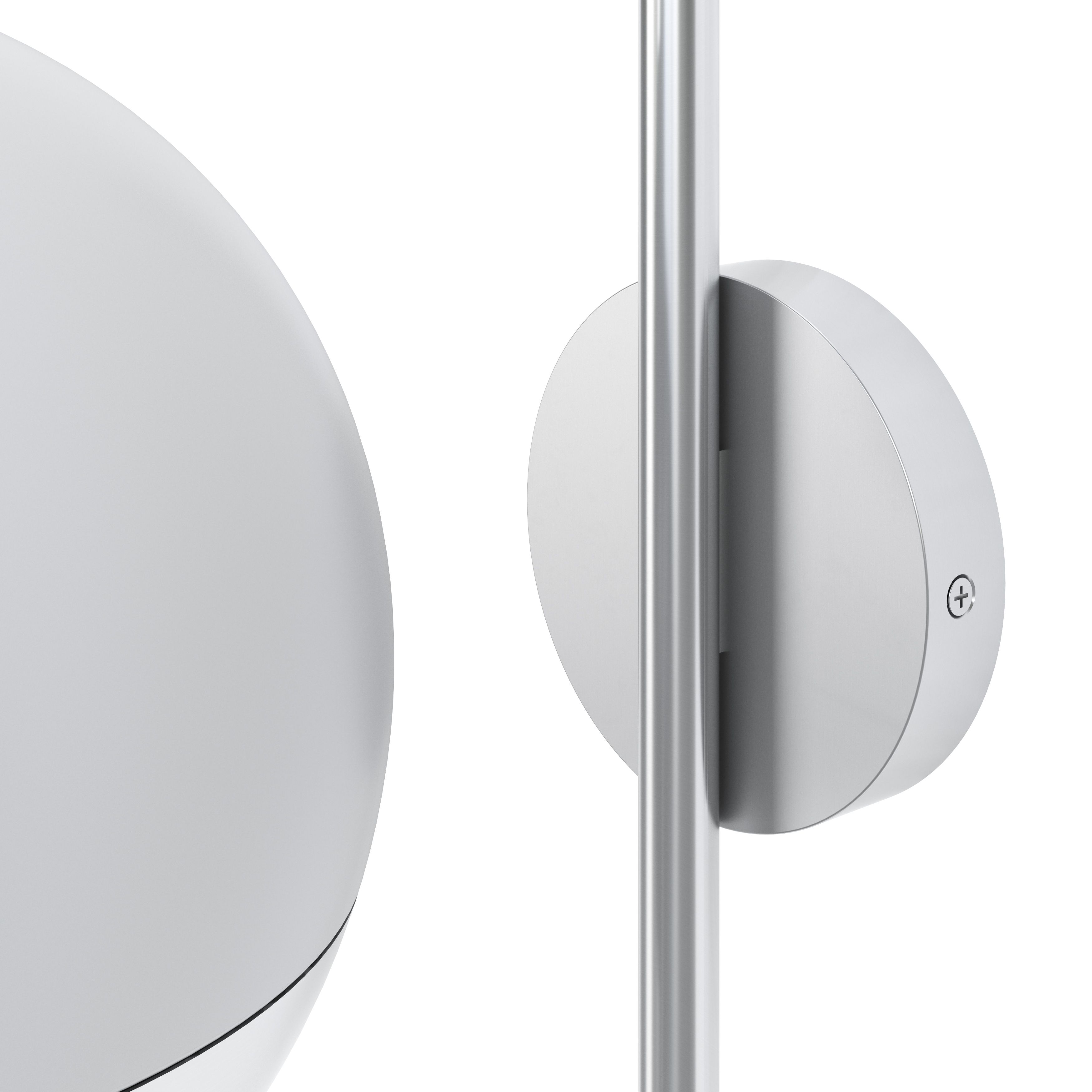 GoodHome Jarrow Fixed Stainless steel Mains-powered Outdoor Wall light (Dia)20.5cm