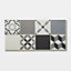 GoodHome Jazy Grey Mosaic effect Luxury vinyl click flooring, 2.23m² Pack