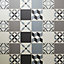 GoodHome Jazy Grey Mosaic effect Vinyl tile, 2.23m² Pack of 12