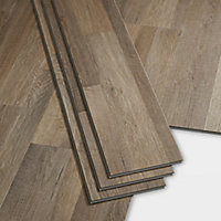 GoodHome Jazy Multi-grey Wood effect Luxury vinyl click flooring, 2.2m² Pack