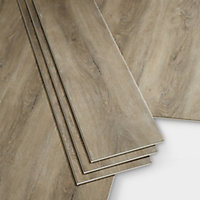 GoodHome Jazy Natural grey Wood effect Luxury vinyl click flooring, 2.24m² Pack