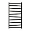 GoodHome Joinville, Black Vertical Flat Towel radiator (W)500mm x (H)970mm