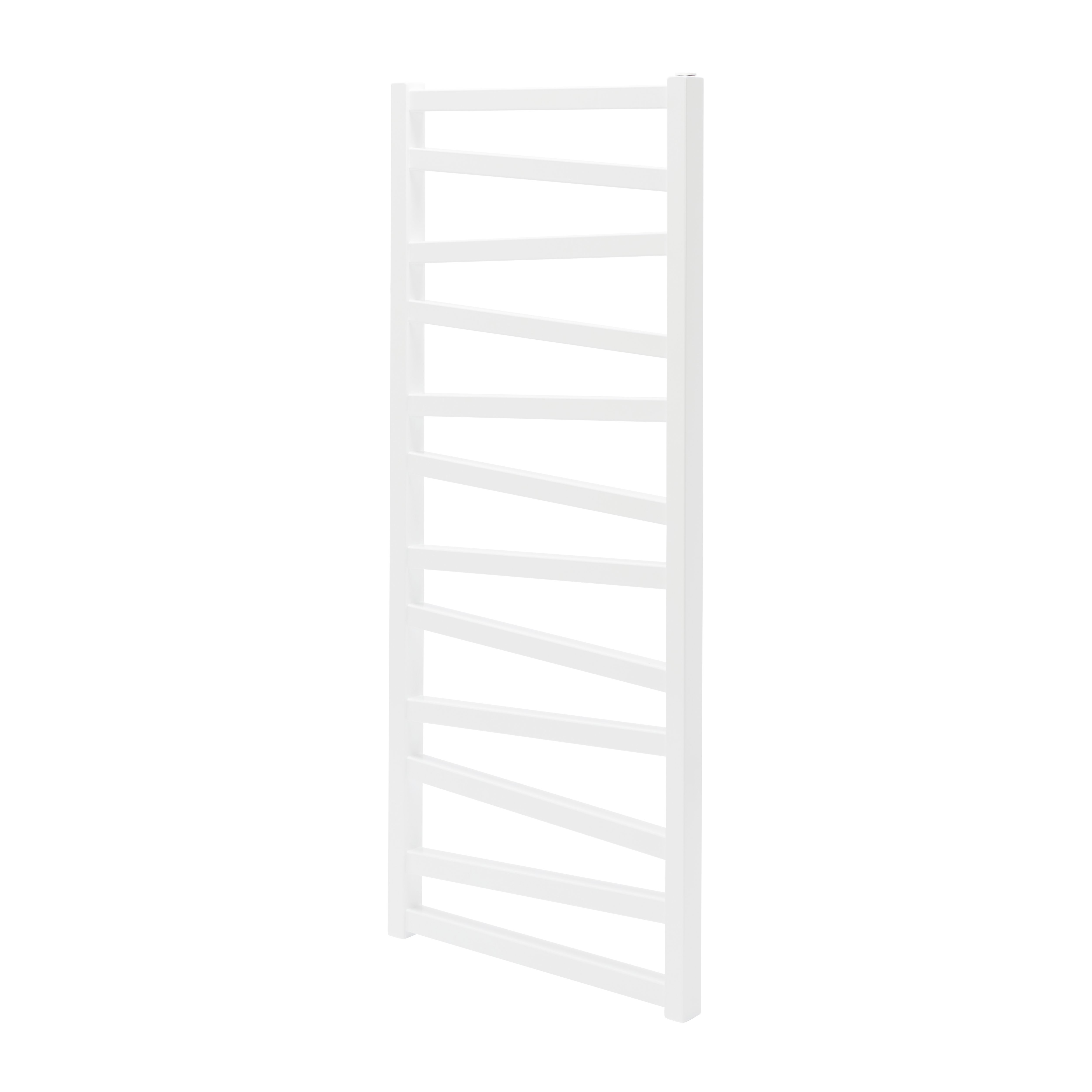 GoodHome Joinville Vertical Towel radiator, White (W)500mm (H)1180mm