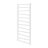 GoodHome Joinville, White Vertical Flat Towel radiator (W)500mm x (H)1180mm