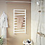 GoodHome Joinville, White Vertical Flat Towel radiator (W)500mm x (H)970mm
