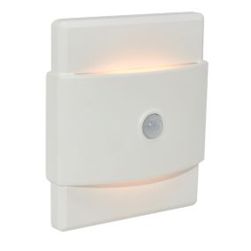 GoodHome Jolliet White Contemporary Integrated LED Night light