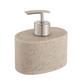 GoodHome Jubba Sandstone effect Freestanding Soap dispenser