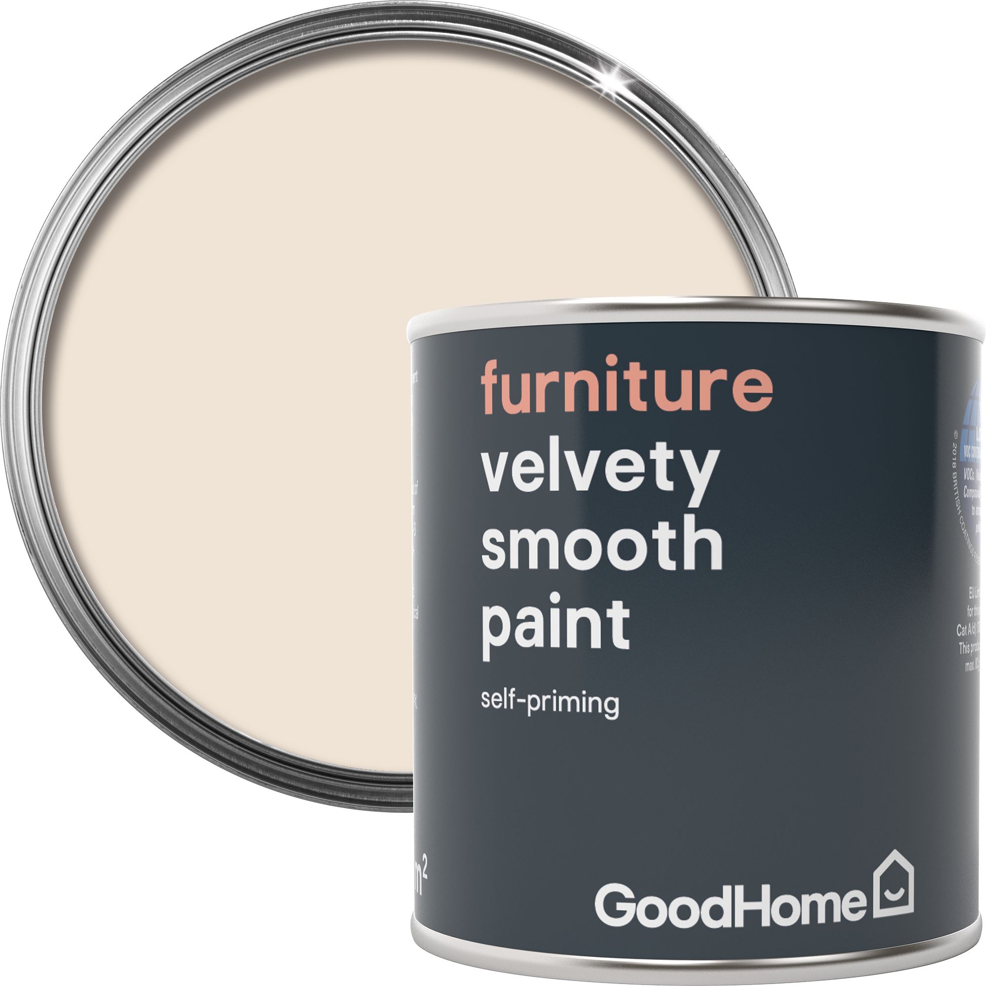 GoodHome Juneau Matt Furniture paint, 125ml DIY at B&Q