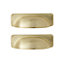 GoodHome Juniper Brass effect Gold Kitchen cabinets Handle (L)9.6cm, Pack of 2