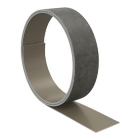 GoodHome Kabsa Concrete effect Dark Grey Worktop edging strip, (L)3m (W)42mm