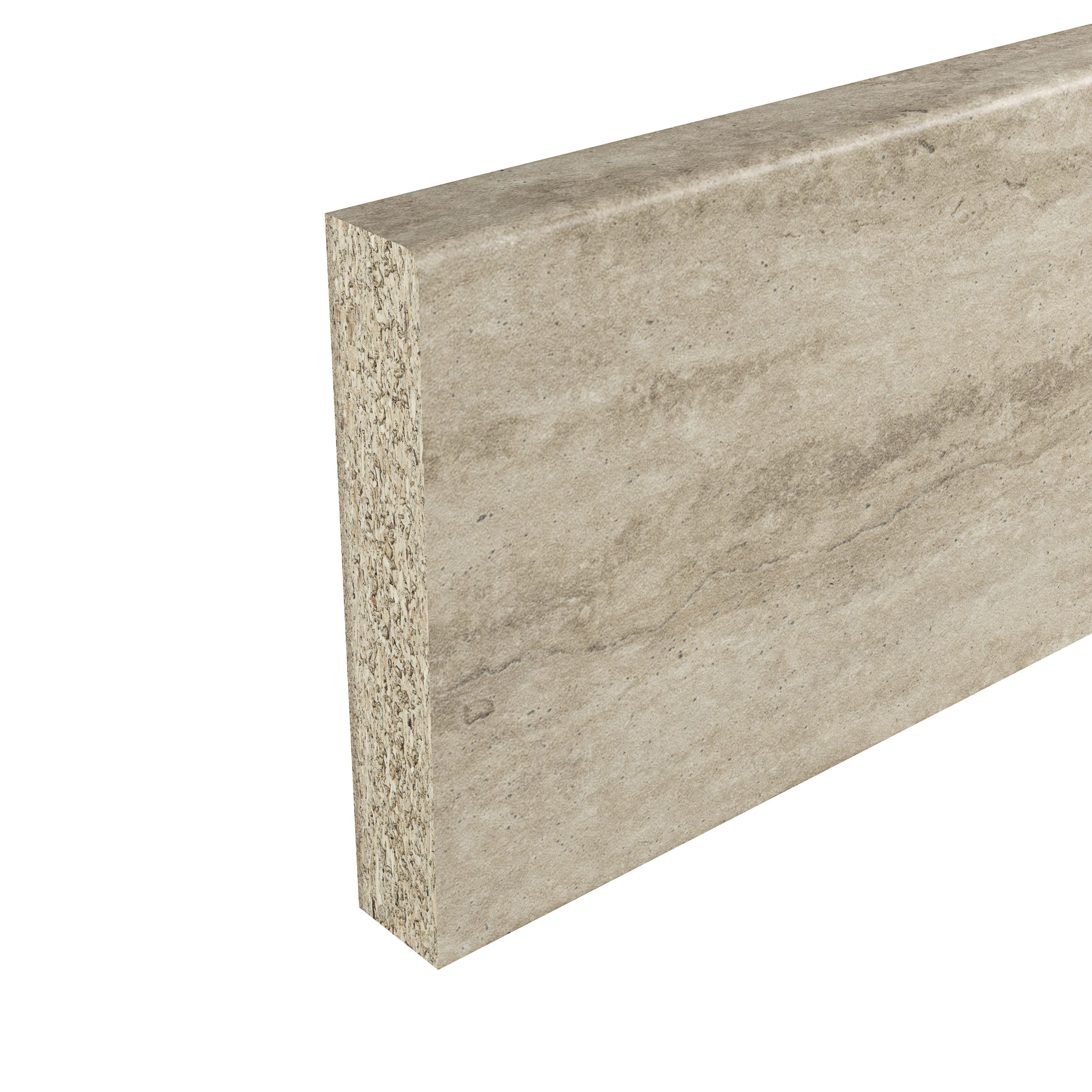 GoodHome Kabsa Cream Travertine effect Laminate & particle board
