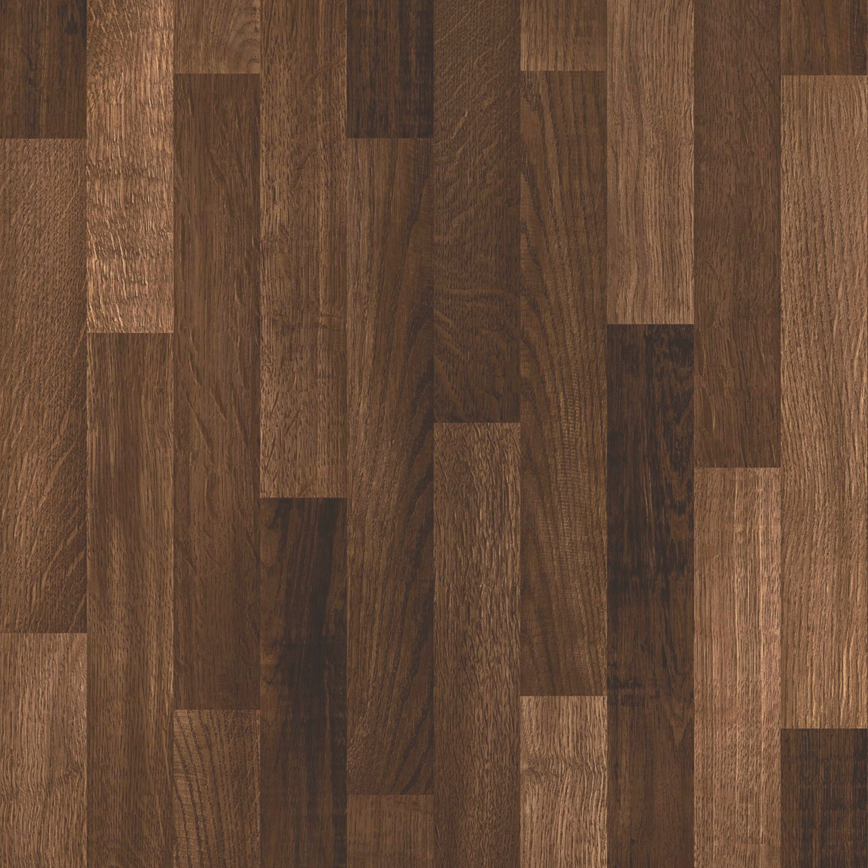 GoodHome KABSA Walnut effect Timber particle board Upstand (L)3000mm