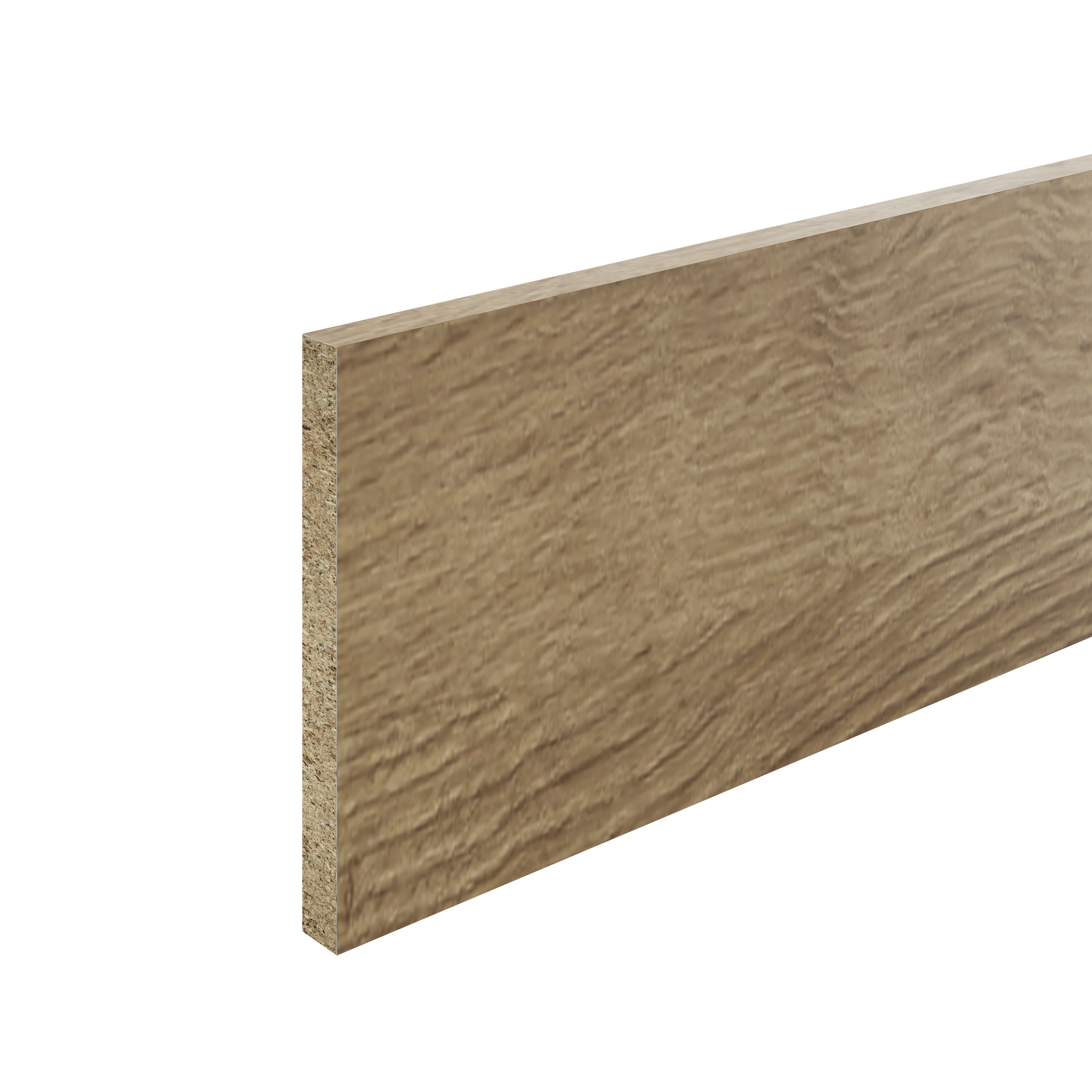 GoodHome Kala Matt Oak effect Laminate Kitchen Upstand (L)3000mm