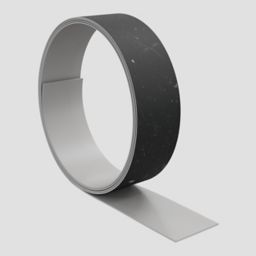 GoodHome Kala Stone effect Black Worktop edging tape, (L)3m