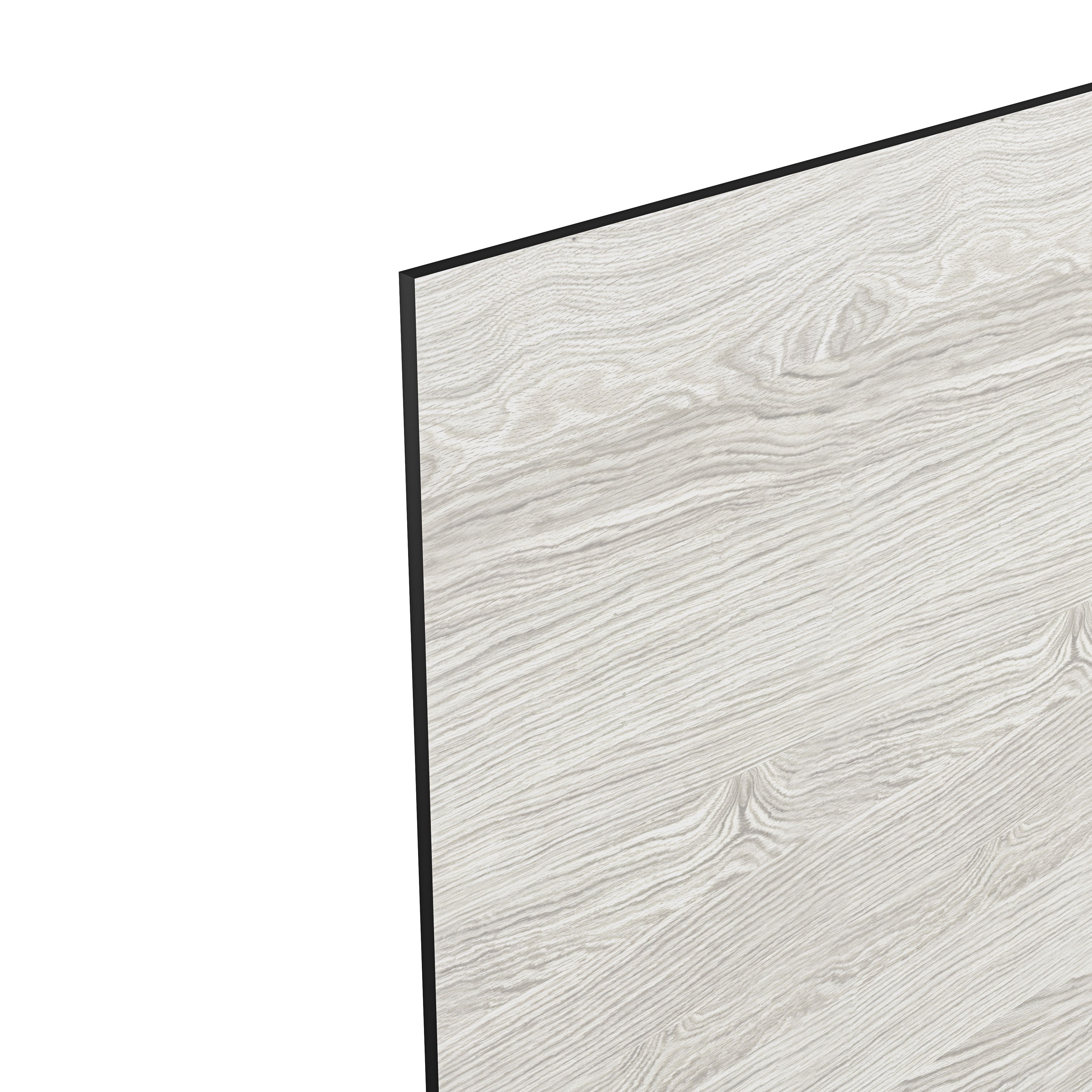 GoodHome Kala White Wood effect Laminate & particle board Back panel, (H)600mm (W)3000mm (T)8mm