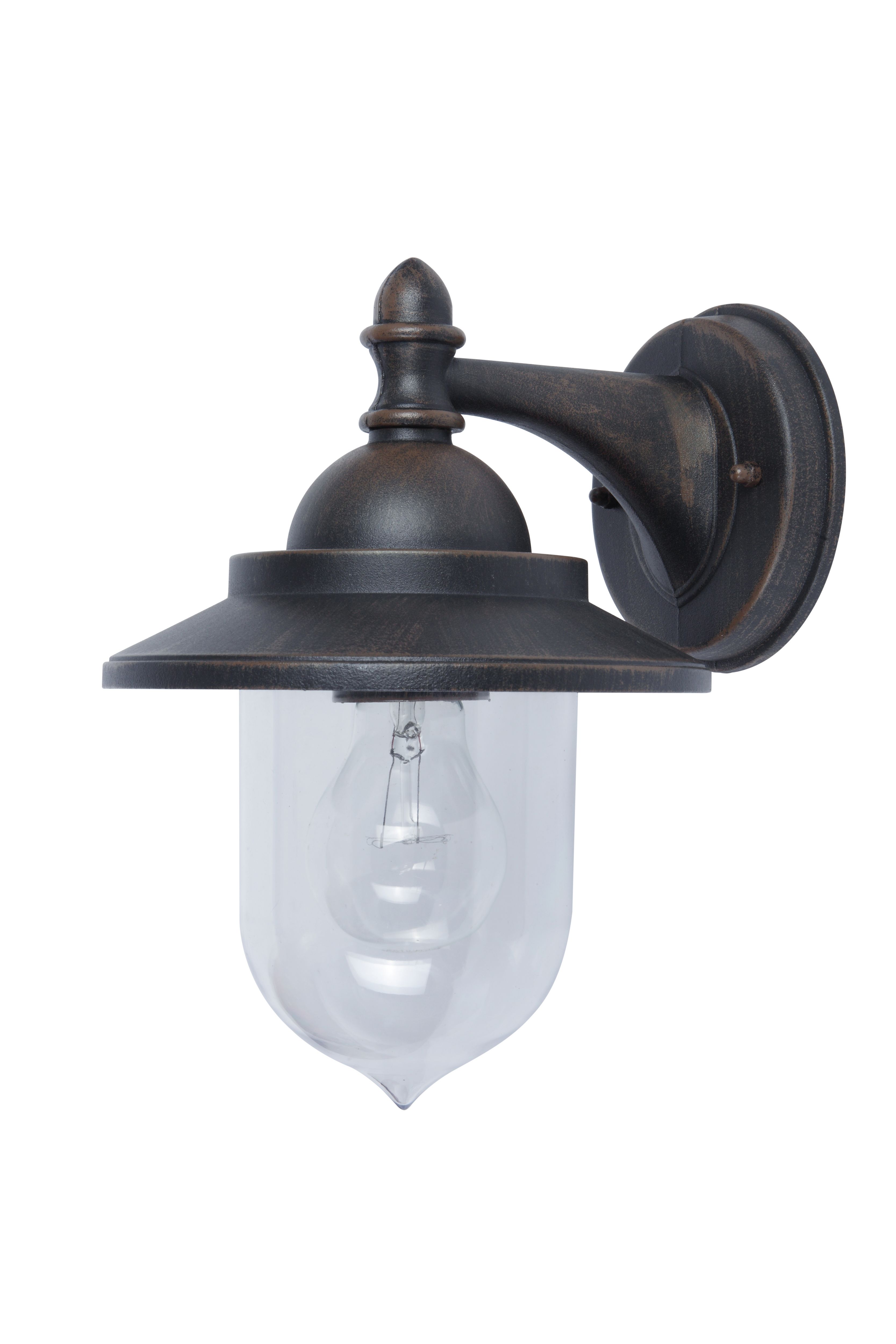 GoodHome Kaltag Fixed Matt Rusted Mains-powered Outdoor Wall light (Dia)17.7cm