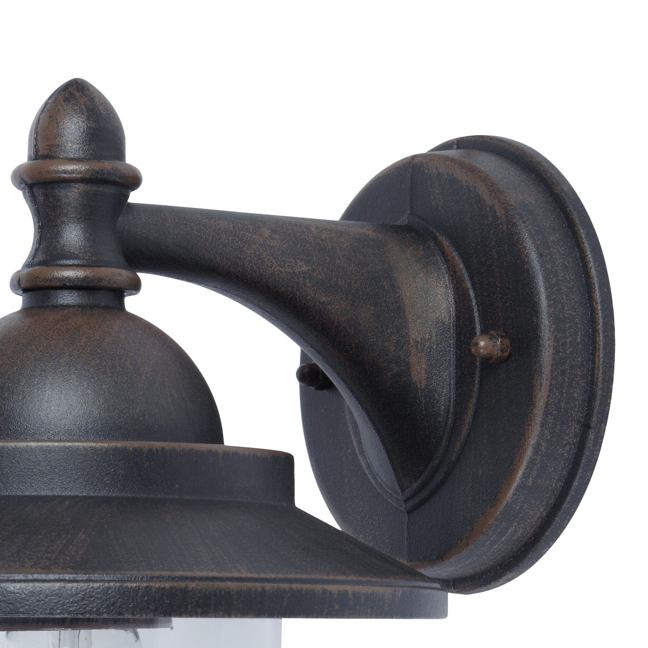 GoodHome Kaltag Fixed Matt Rusted Mains-powered Outdoor Wall light (Dia)17.7cm