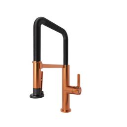 GoodHome Kamut Bronze effect Kitchen Side lever Tap
