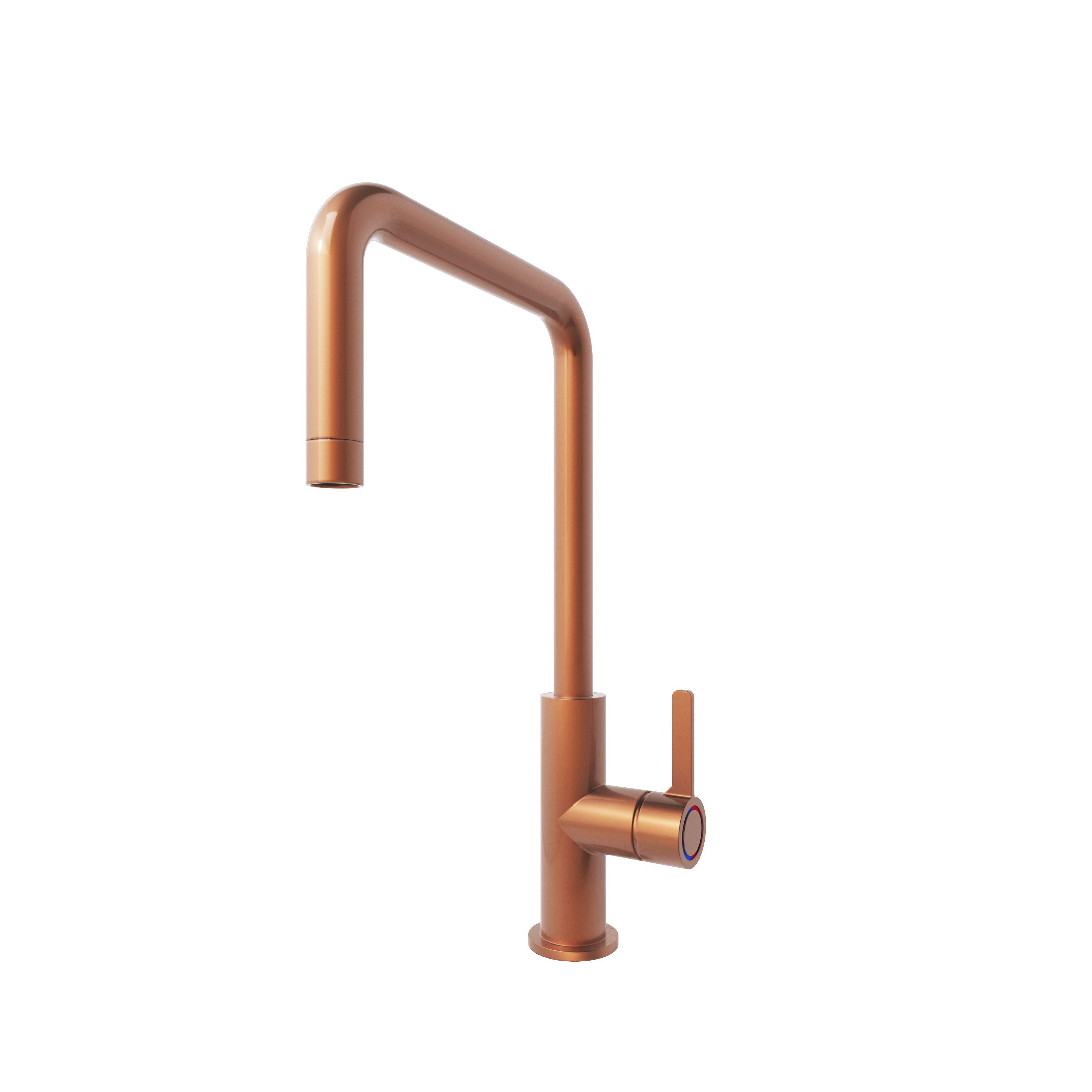 GoodHome Kamut Copper effect Kitchen Side lever Tap DIY at B&Q