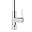 GoodHome Kamut Silver Chrome effect Kitchen Side lever Tap