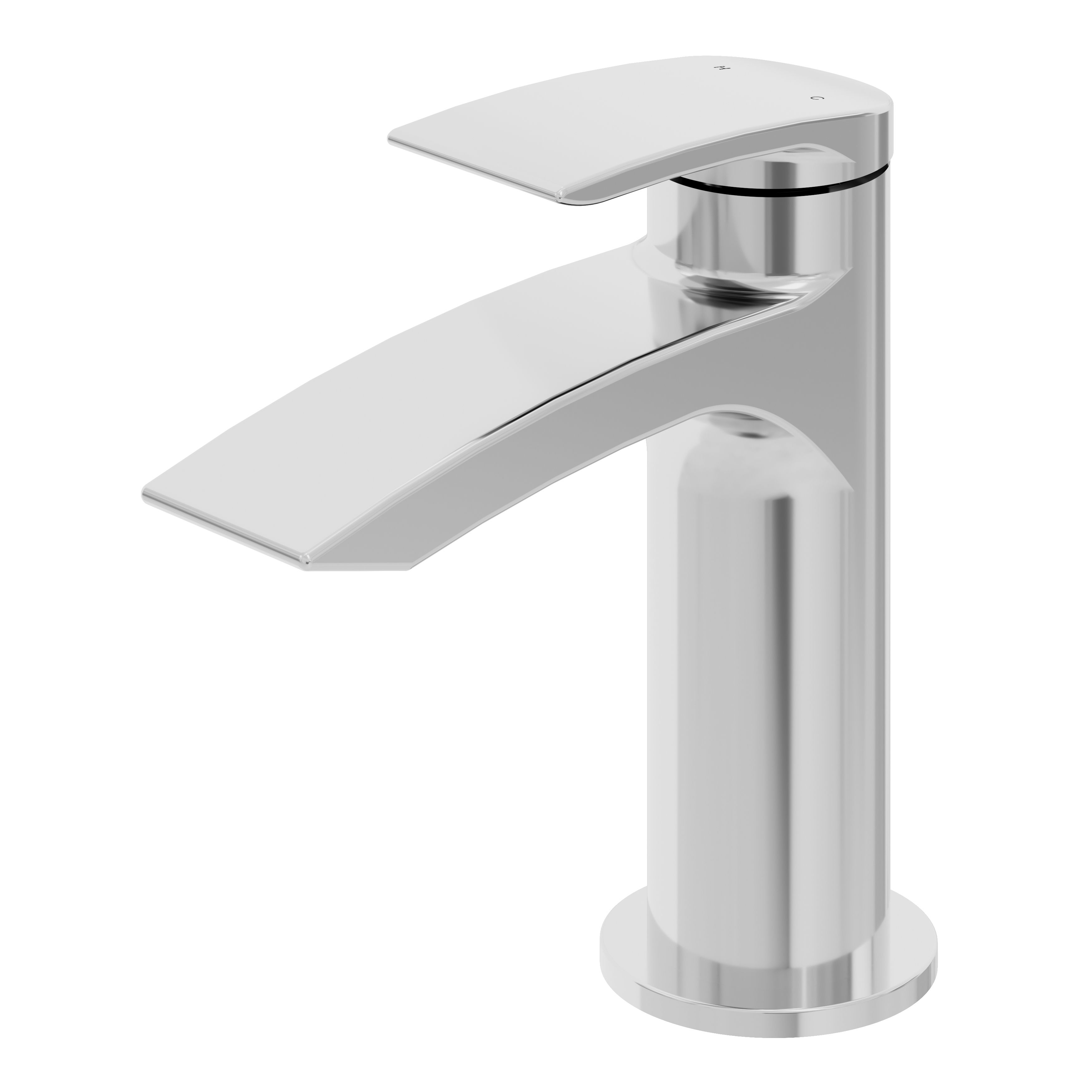 GoodHome Kariya Mini Chrome effect Basin Mixer Tap