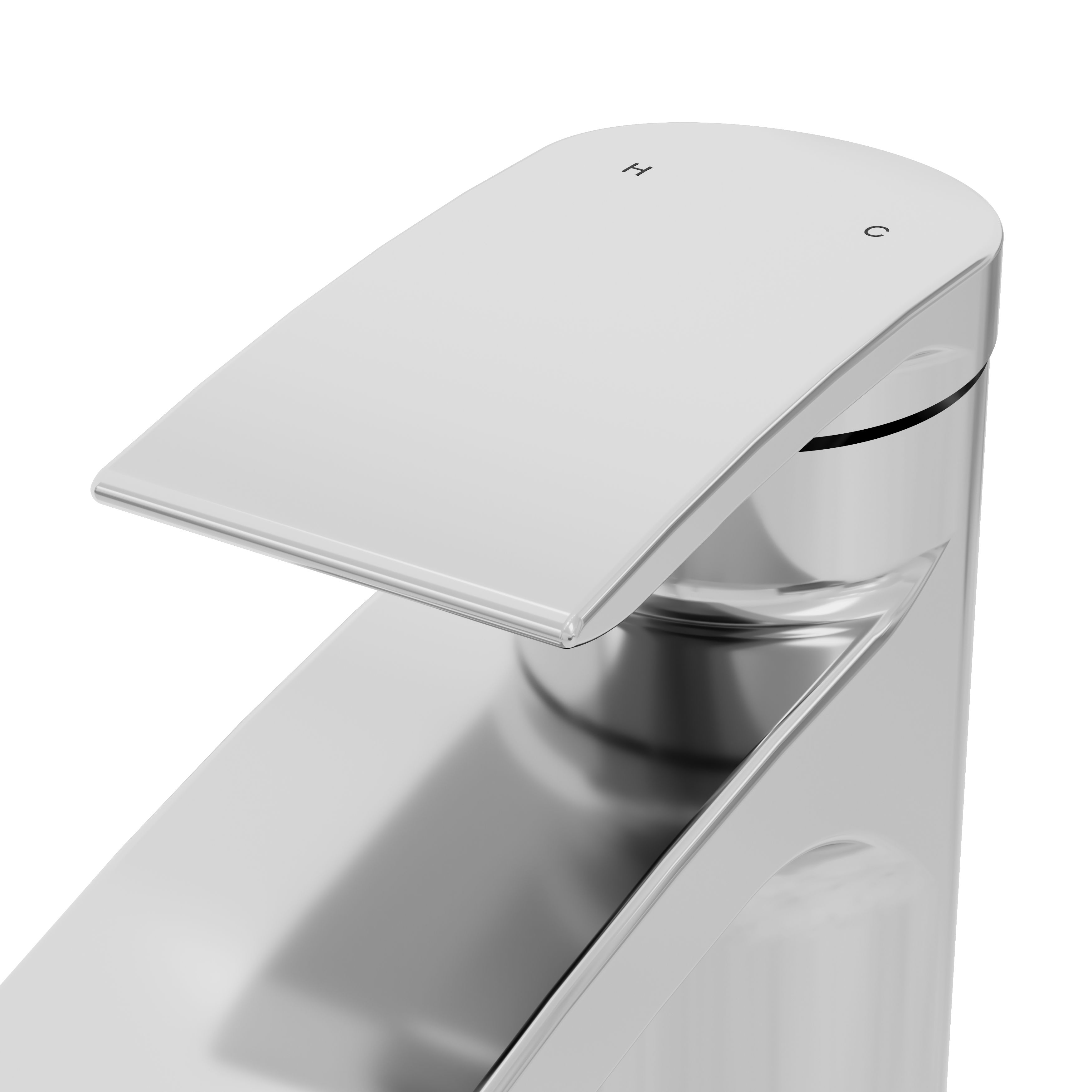 GoodHome Kariya Mini Chrome effect Basin Mixer Tap