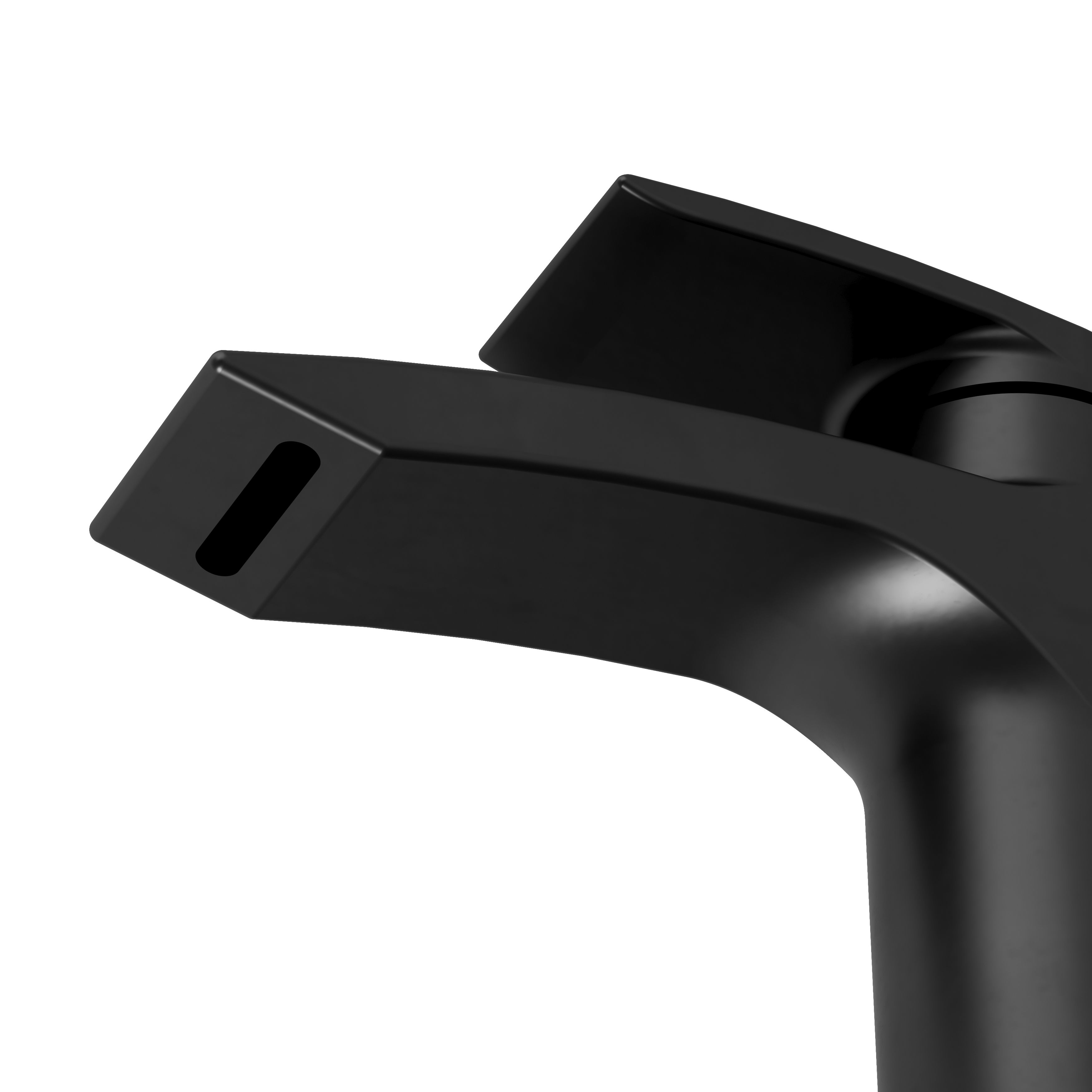 GoodHome Kariya Mini Matt Black Manual Basin Mixer Tap