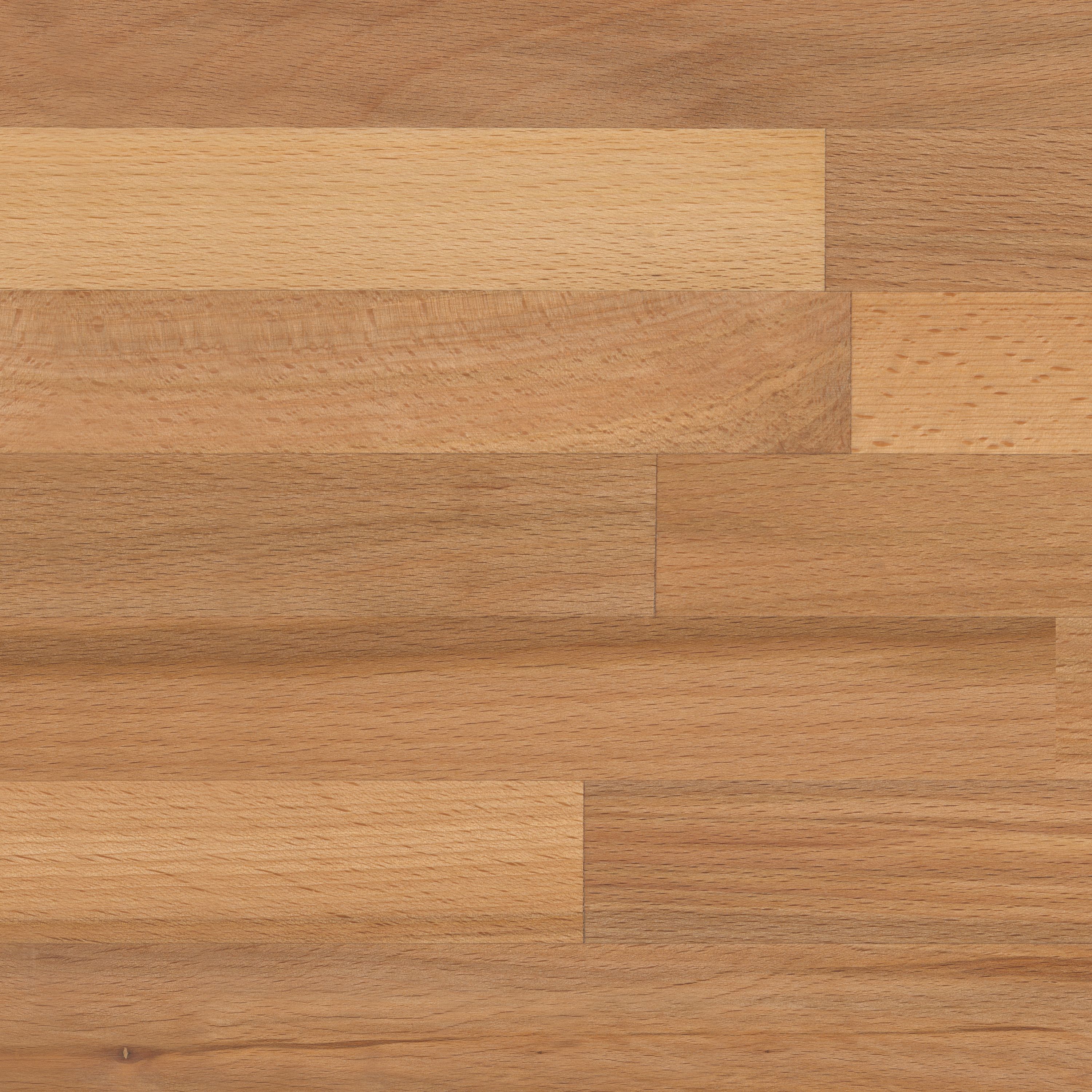 GoodHome Kava Natural Wood effect Solid beech Square edge Kitchen Worktop, (L)3000mm (W)620mm (T)27mm