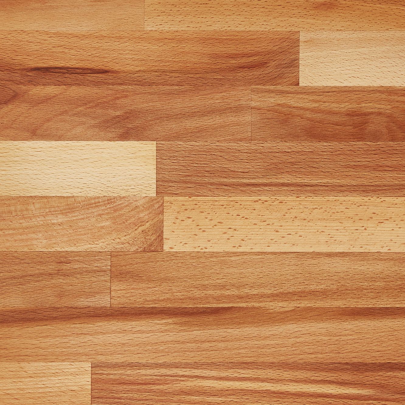 GoodHome Kava Natural Wood effect Solid beech Square edge Kitchen Worktop, (L)3000mm (W)620mm (T)27mm