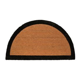 GoodHome Kebir Black & natural Scraper mat, 45cm x 75cm