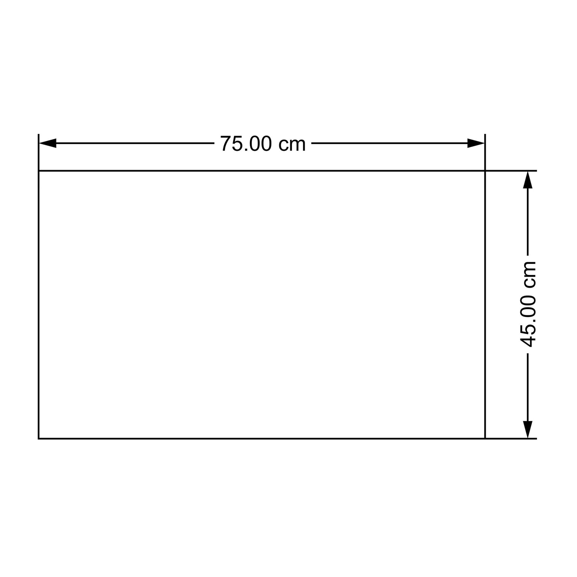 GoodHome Kebir Black & natural Welcome Scraper mat, 45cm x 75cm