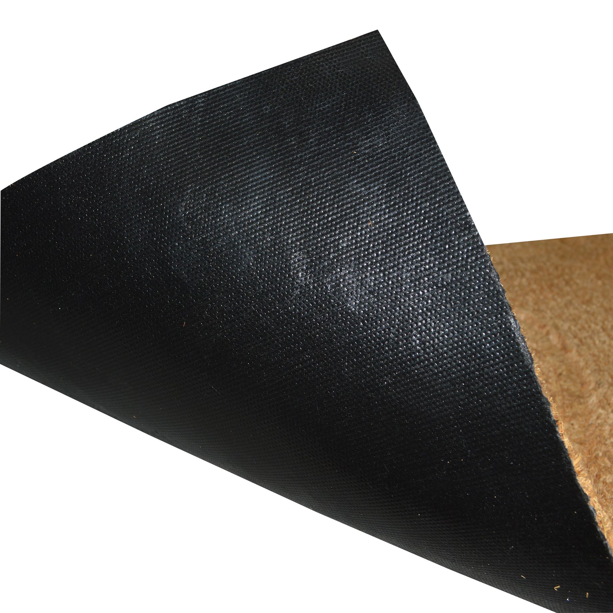 GoodHome Kebir Natural Heart Scraper mat, 40cm x 60cm