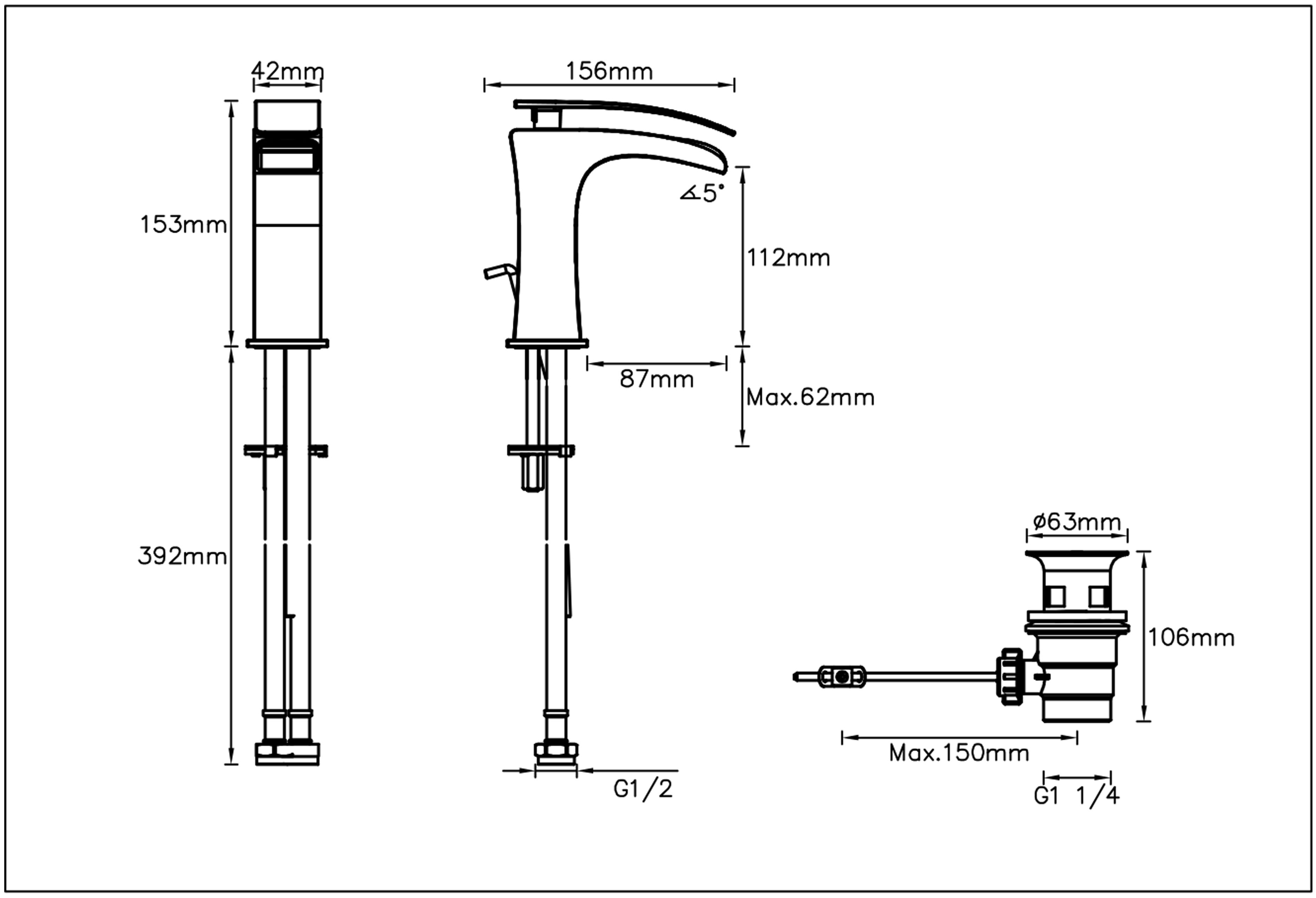 Ideal Standard Ceraplan Taps Basin Mixer - 4