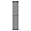 GoodHome Kensal Anthracite Vertical Designer Radiator, (W)368mm x (H)1800mm