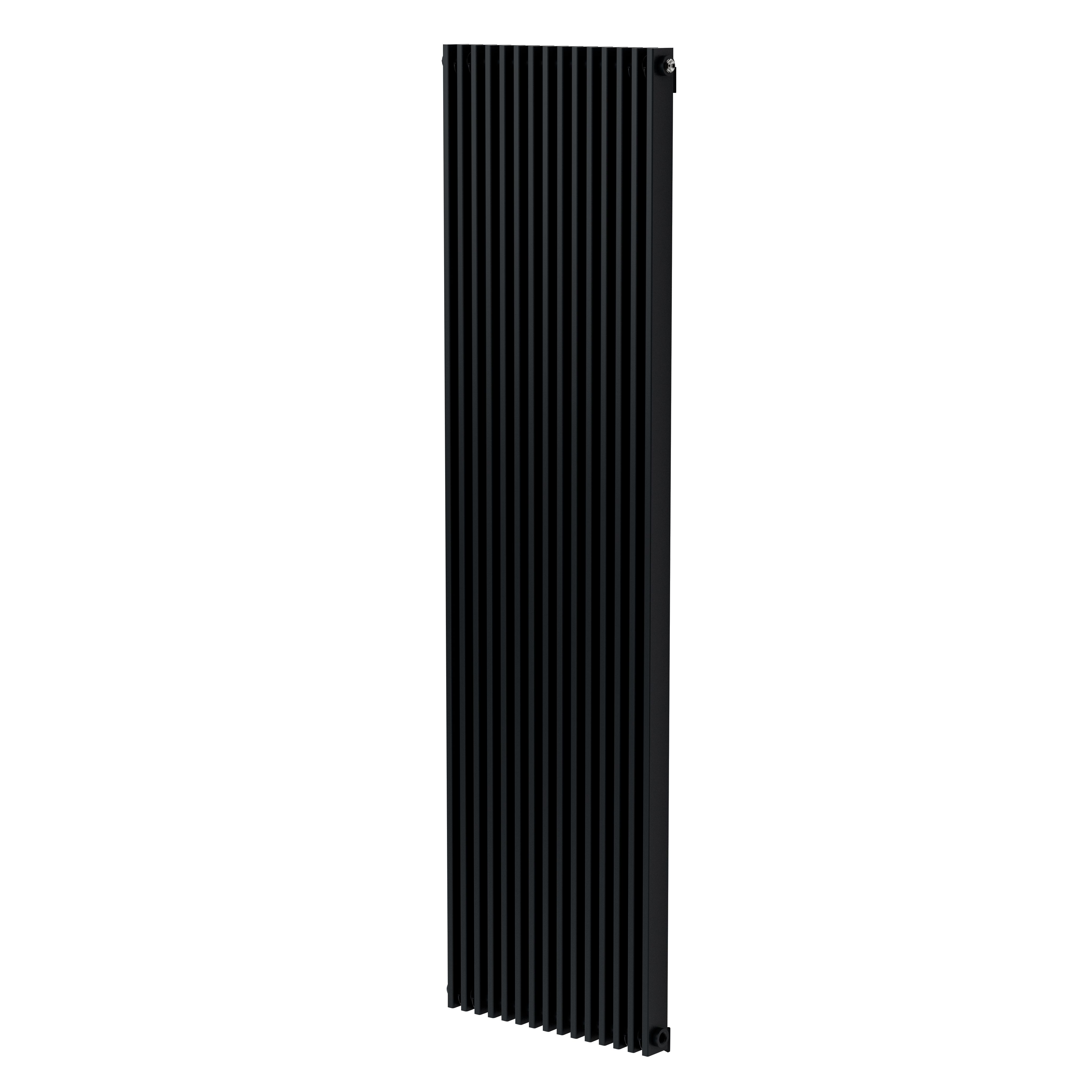 GoodHome Kensal Anthracite Vertical Designer Radiator, (W)500mm x (H)1800mm