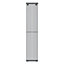 GoodHome Kensal Grey Vertical Designer Radiator, (W)368mm x (H)1800mm