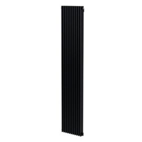 GoodHome Kensal HG1800368A Grey Vertical Designer 3624BTU Radiator, (W)368mm x (H)1800mm