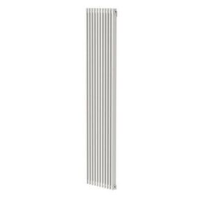 GoodHome Kensal HG1800368W White Vertical Designer 3624BTU Radiator, (W)368mm x (H)1800mm