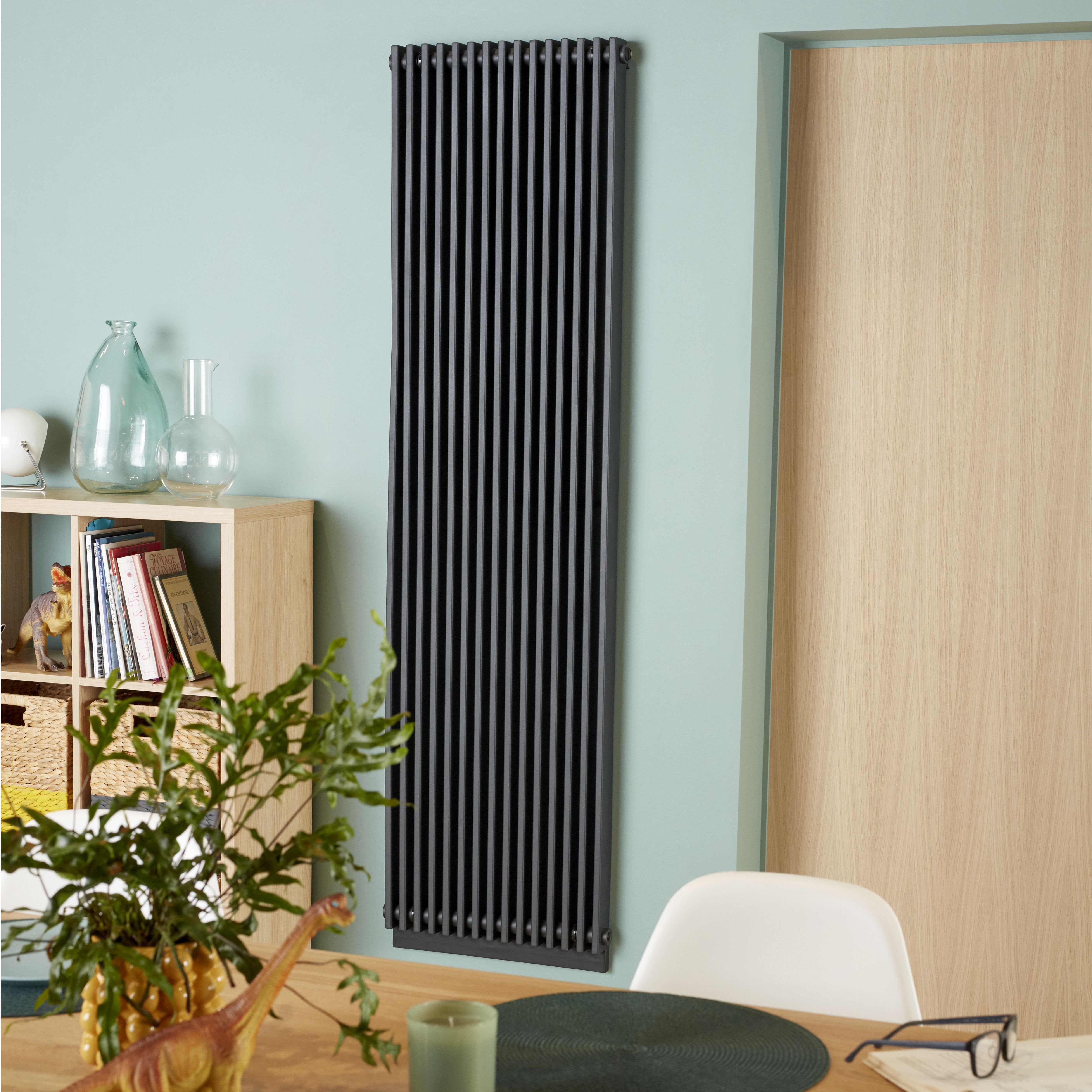 GoodHome Kensal HG1800500A Anthracite Thermodynamic Vertical Designer ...