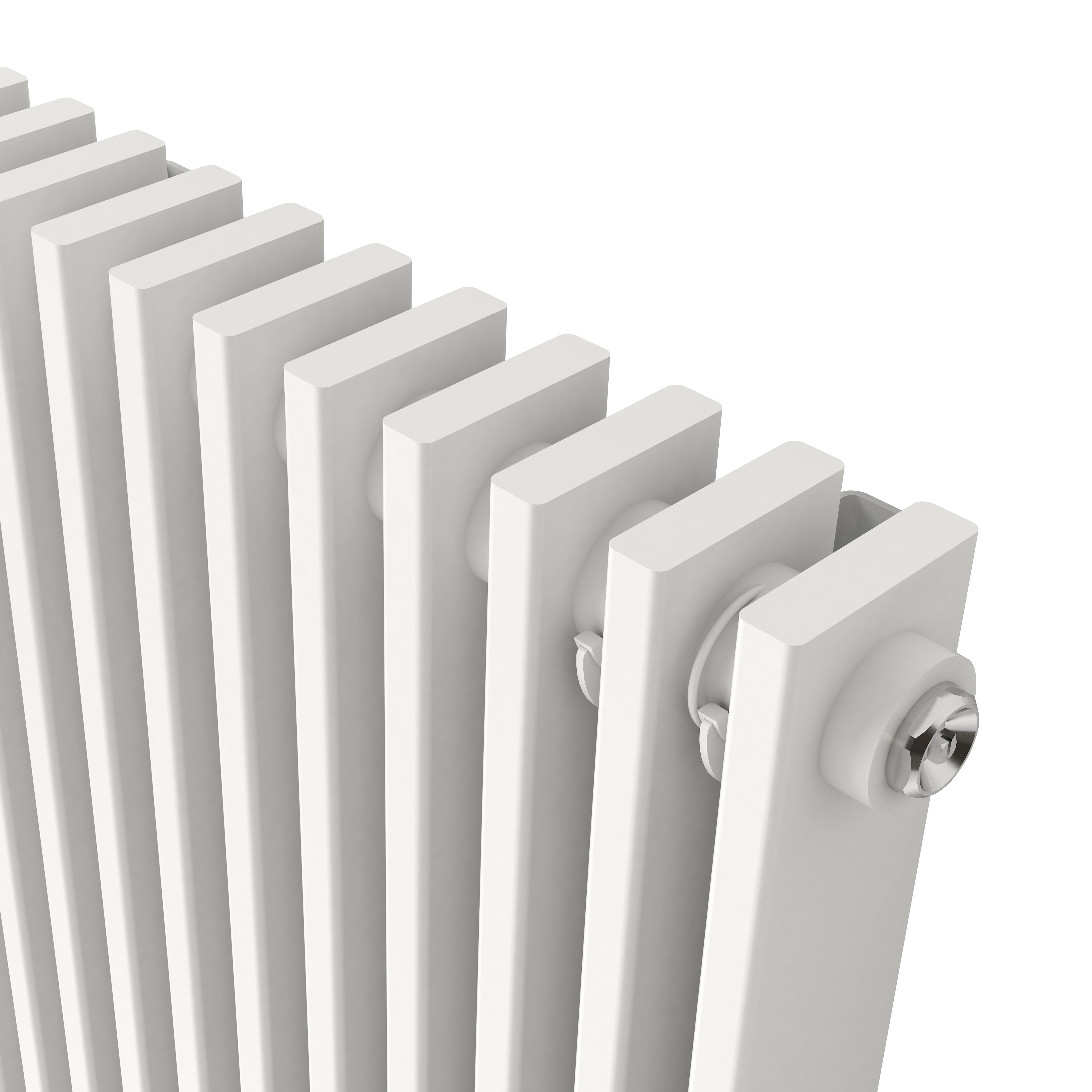 GoodHome Kensal HG1800500W White Thermodynamic Vertical Designer 4937BTU Radiator, (W)500mm x (H)1800mm