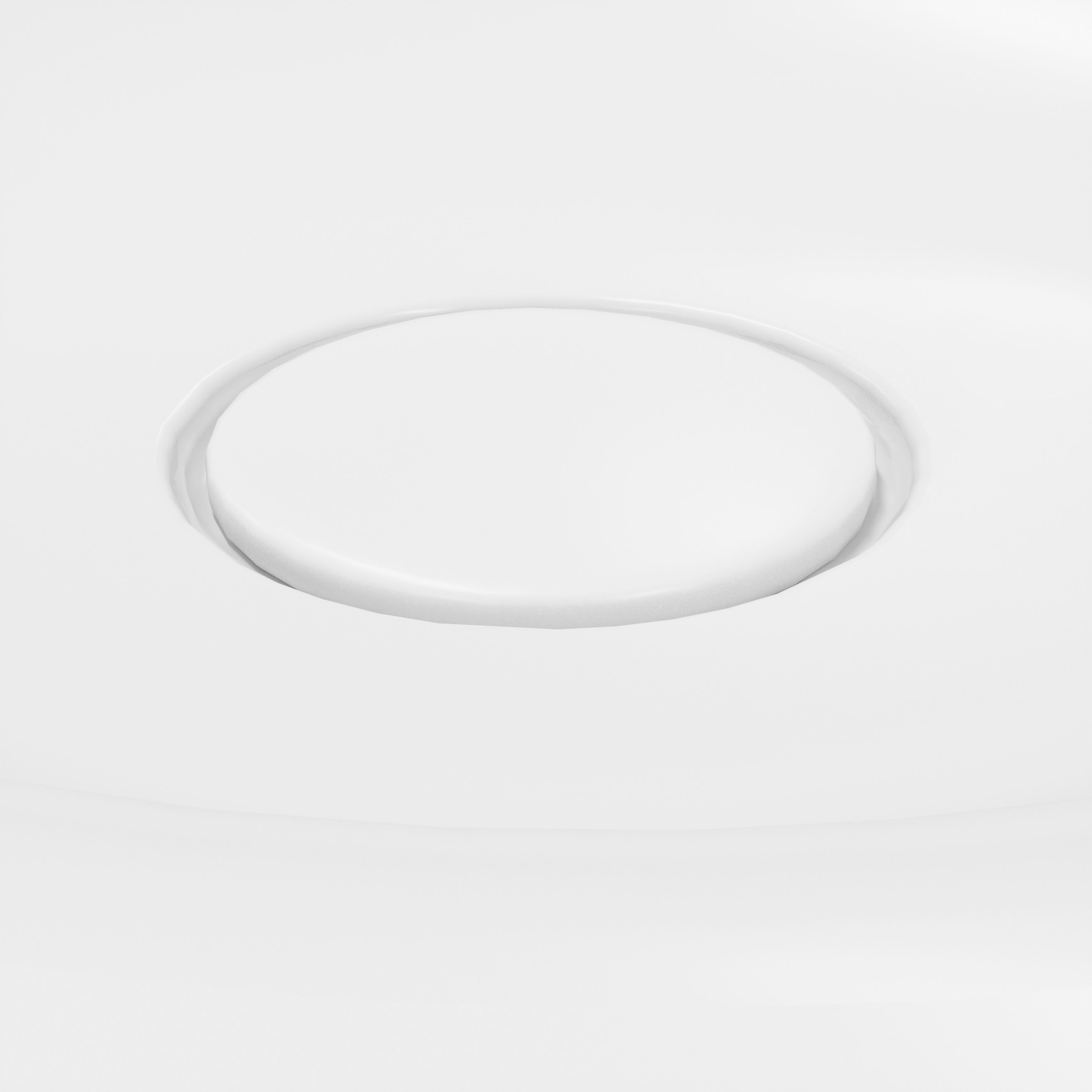 GoodHome Kentia Matt White Rectangular Vanity Basin (W)60.6cm
