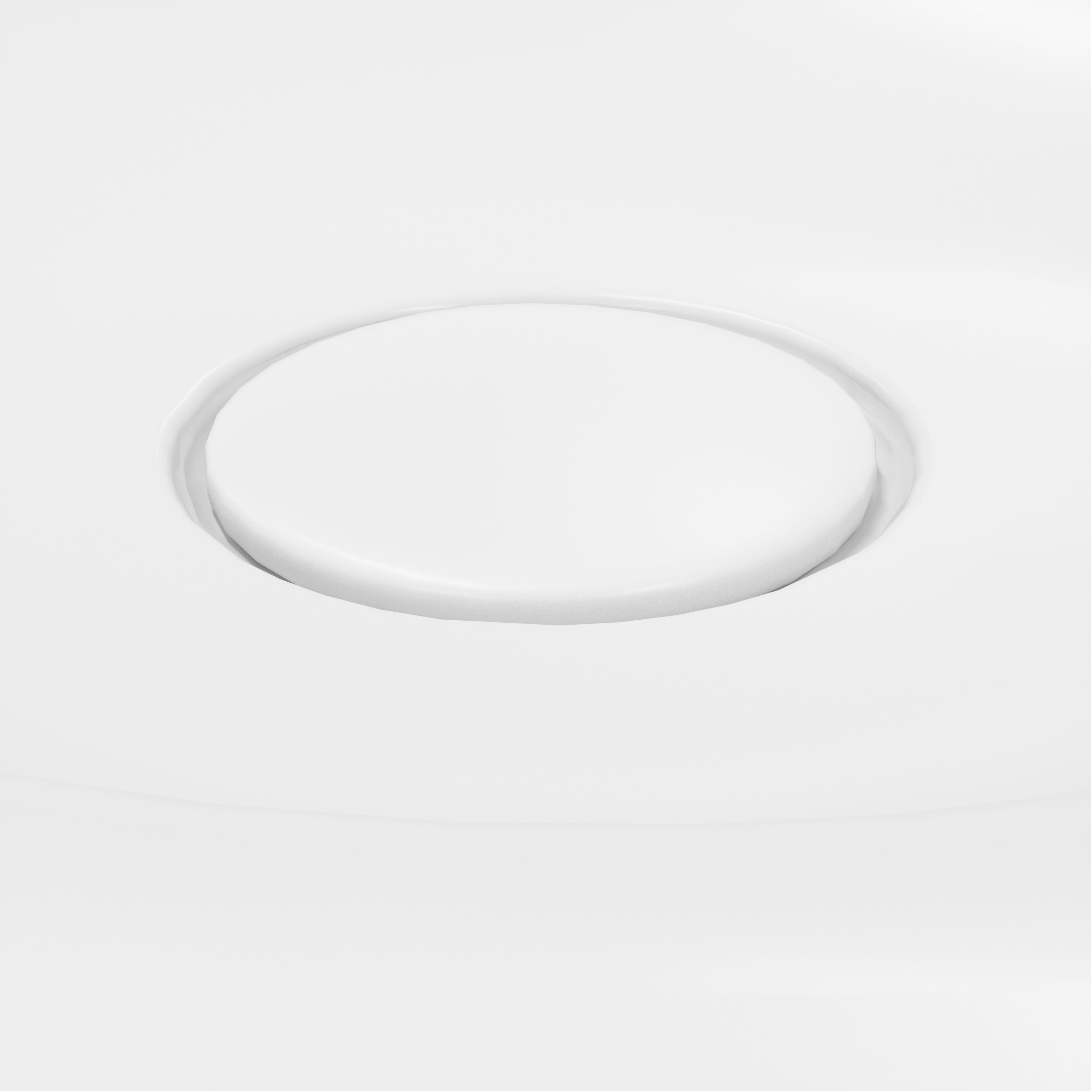 GoodHome Kentia Matt White Rectangular Vanity Basin (W)80.6cm