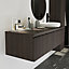 GoodHome Kentia Plywood Bathroom Basin vanity worktop (T)1.2cm x (D)45.2cm x (L)100.3cm