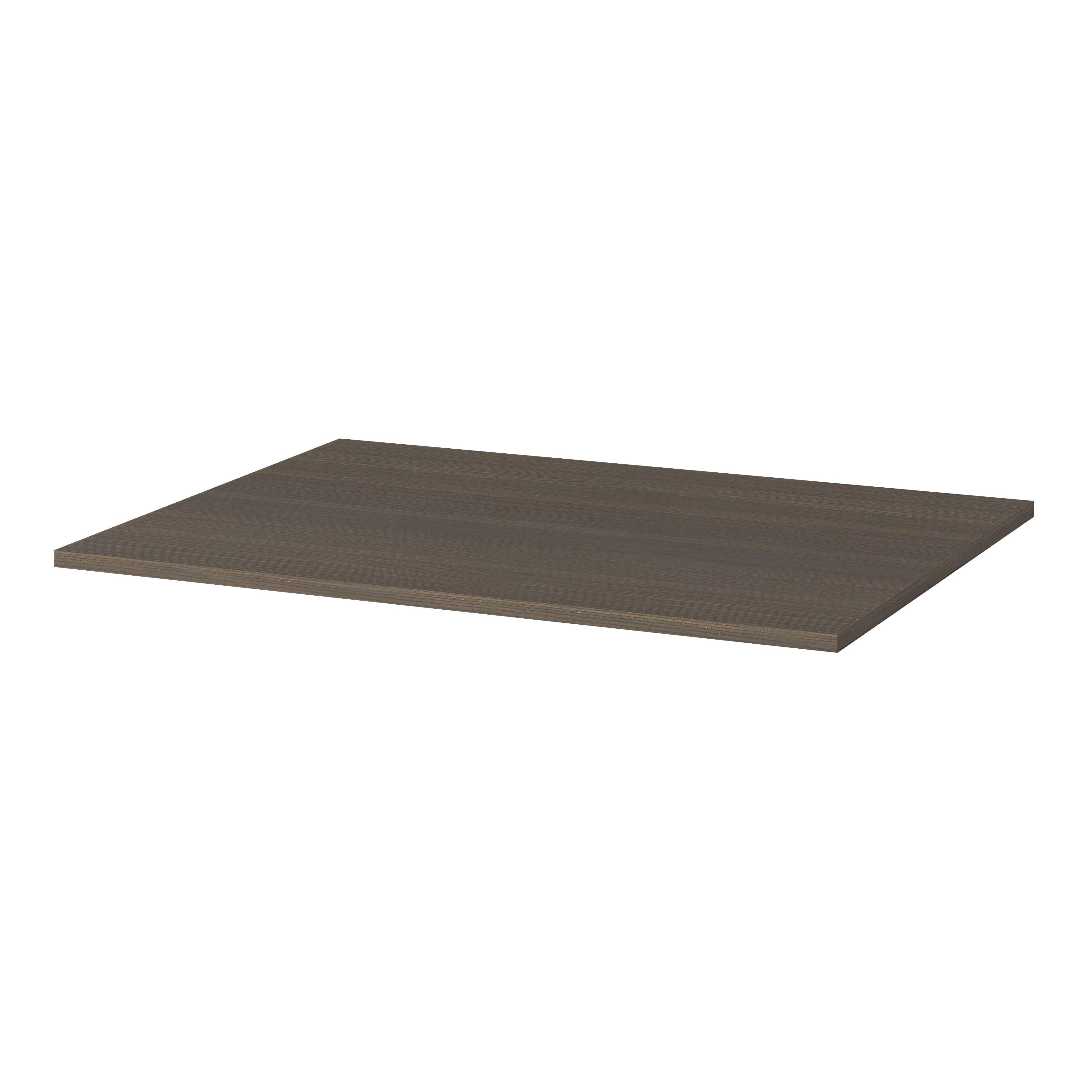 GoodHome Kentia Plywood Bathroom Basin vanity worktop (T)1.2cm x (D)45 ...