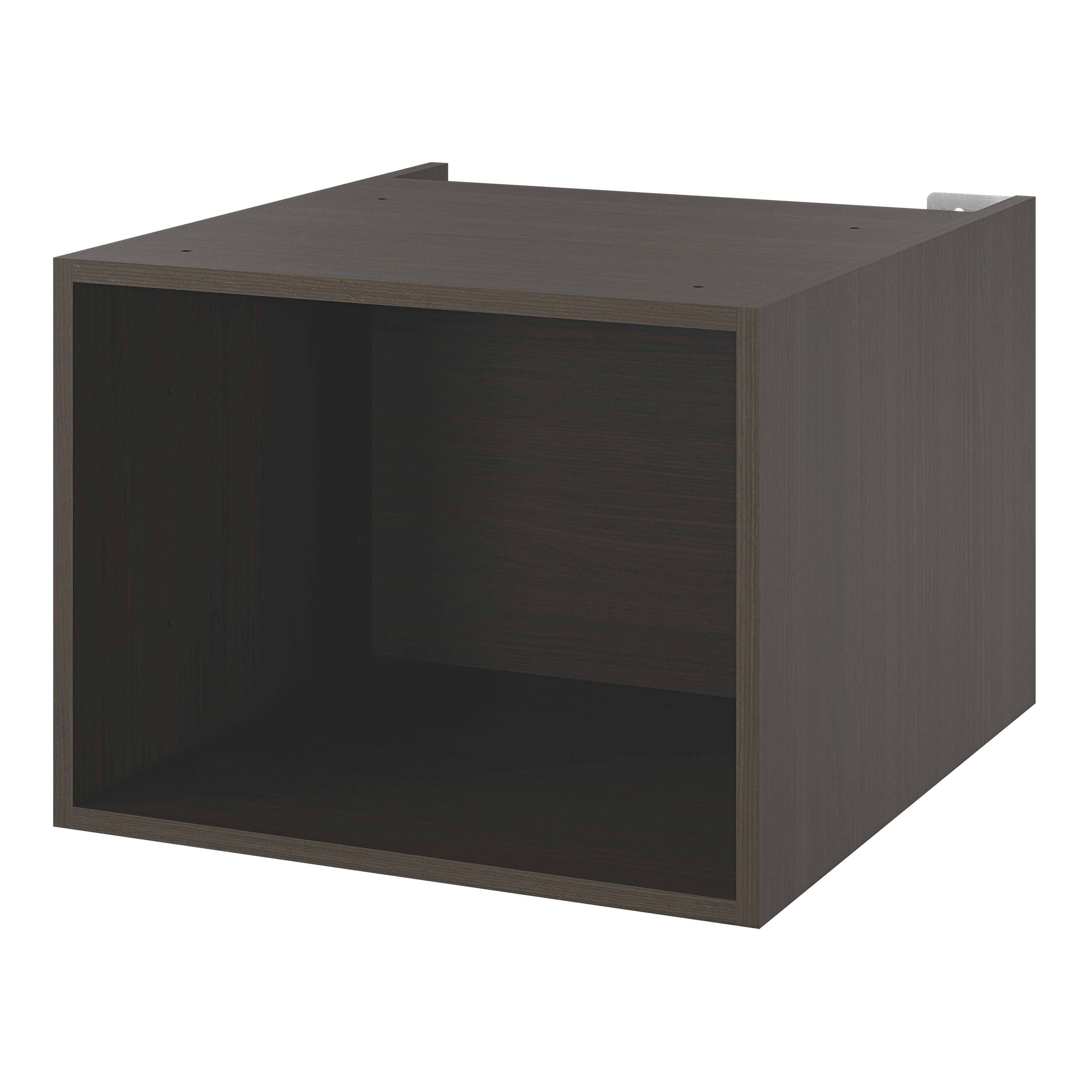 GoodHome Kentia Walnut Veneer Bathroom Open cabinet (H)30cm (W)40cm | DIY at B&Q