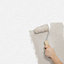 GoodHome Kerria White Leaves Textured Wallpaper Sample